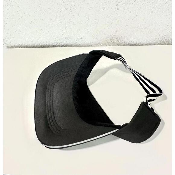 EQ SPORT Sun Visor Unisex Adult Outdoor Sports Black and White Strap One Size - Picture 6 of 8